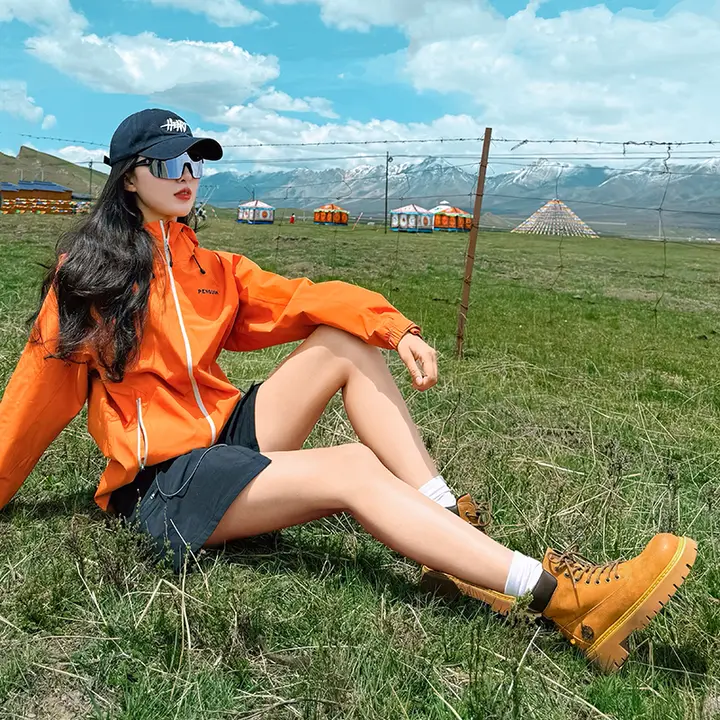 Camel 防水加工の厚底マーティンブーツ【登山用・女性用・工事現場にも対応】
