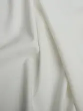 白色ストレッチ竹節麻TR混紡生地【春夏用・ドレープ感・小西装ジャケット・ワイドパンツ・シャツ用】