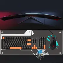 双飛燕 ゲーミングキーボードとマウスセット【青軸・有線接続・機械式】