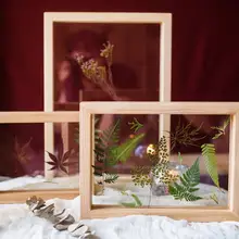 写真立て 天然木 植物標本 立体 DIY 卓上 シンプル インテリア