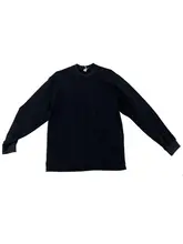 着心地抜群のコットン長袖Tシャツ【ルーズフィット・小さめの襟・春秋用】