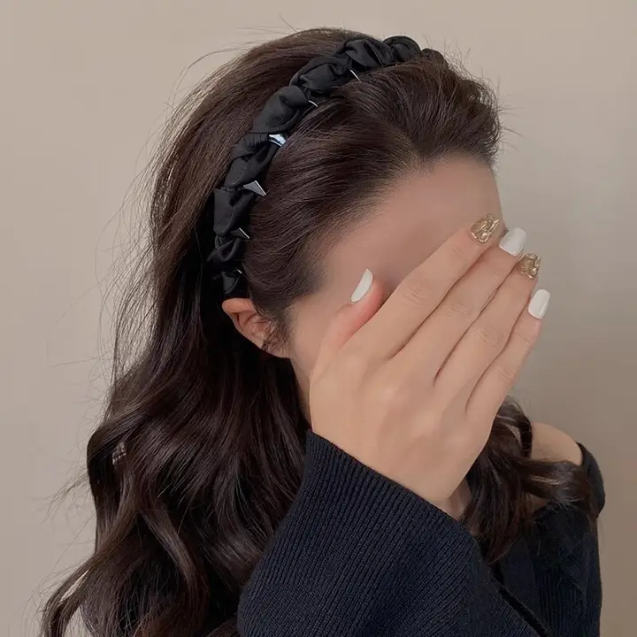 高い頭頂部のヘアバンド【日常用・洗顔対応・滑り止め付き】