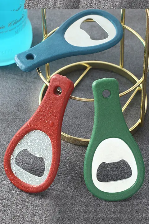 創造的なシンプルプラスチック製ビールオープナー【持ち運び可能・フック付き・ABS素材】