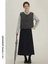 秋冬用 ポロカラー長袖シャツ【ゆったりデザイン・通勤・重ね着に最適】