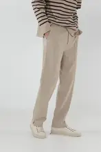 ストレートカットのスリット入りラウンジパンツ【フィット・ロングスタイル】