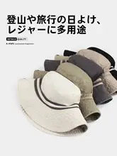 アウトドア用の広つばデニムハット【登山・UVカット・男女兼用】