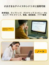 掛け式有線パソコンヘッドフォン【USB接続・HDマイク内蔵】