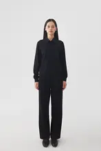 長袖コットンプルオーバー【レディース・秋冬向け・シンプルデザイン】