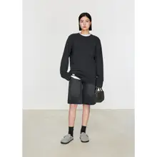 ユニセックス高密度織りニットフリーススウェットシャツ【トレンドデザイン・ゆったりシルエット】