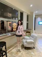 感漂うオフショルダーセーター【秋用・ルーズフィット・カジュアルスタイル】（セットアップ対応）