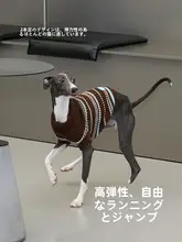 ZEZE ストライプニット犬服【冬用・保温・猫用・ペット用ベスト】