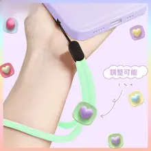 調節可能なショートストラップ 携帯ケース リストバンド