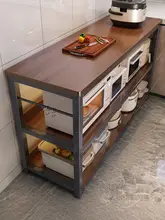 キッチン用多機能収納ラック【スタンド型・多段・作業台・電子レンジ・調理器具収納】
