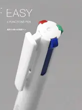 KACO多機能カラーボールペン【黒・赤・青・緑の4色・0.5mm・学生向け・日常書き用】