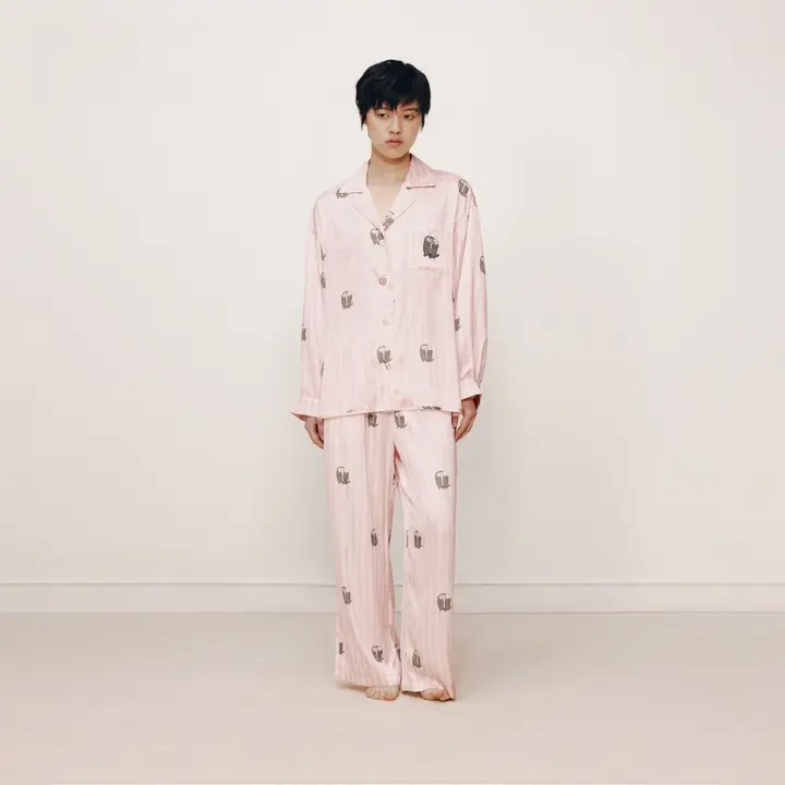 TBH 星光サテンホームウェア【夏用・ルームウェア・外出対応】（セットアップ対応）
