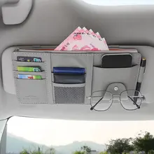 車用サンバイザー収納クリップ【多機能・眼鏡・カード・書類用】