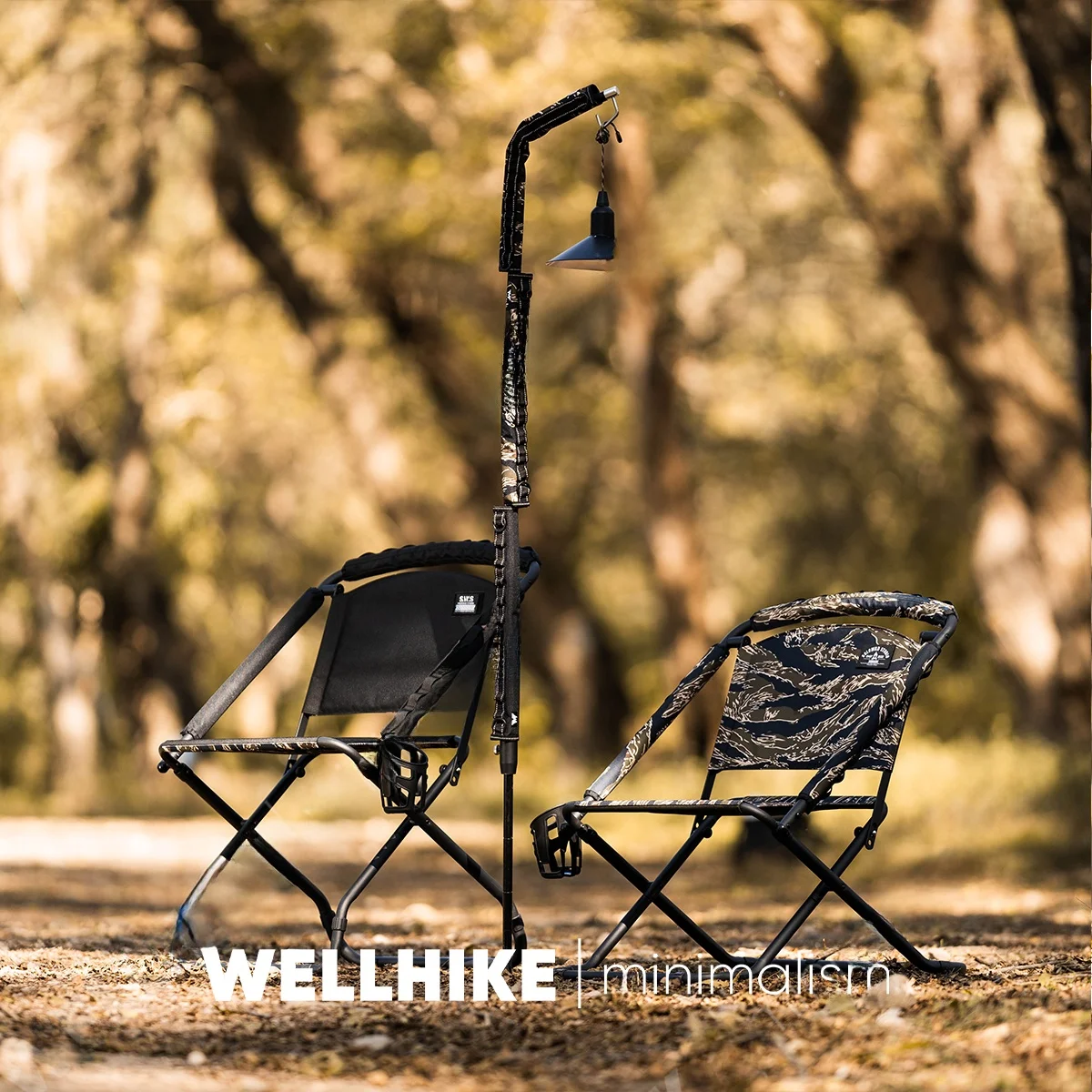 WELLHIKE 折りたたみチェア：ダブルサイド・高低調節でキャンプ・フィッシングに最適な実用性