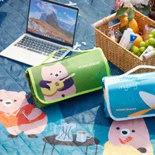 防水ピクニックマット【携帯用・アルミ蒸着・厚手・アウトドア用】