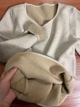 海鷗襟デザインの厚手ミンクタッチニットトップス【冬用・フィット感あり】