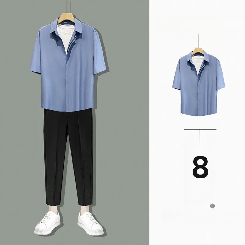 80年代レトロファッションのインスピレーションを意識したメンズスーツパンツ