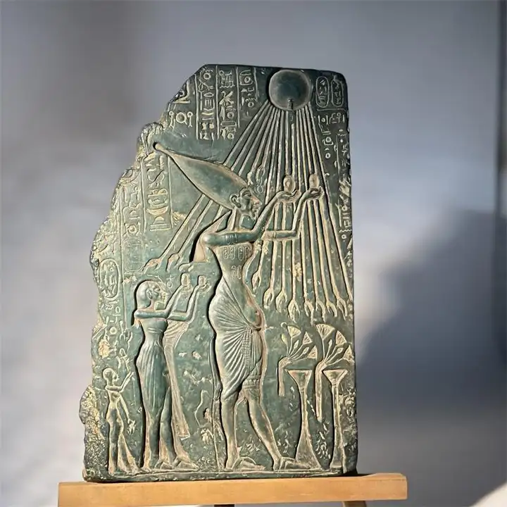 古代エジプト アトン像のレプリカ【歴史的浮彫り・デスクトップ装飾用】