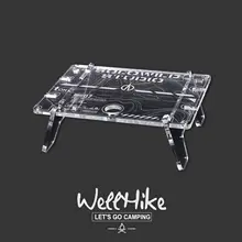 WELLHIKE ミニ折りたたみアクリルテーブル【アウトドアキャンプ用・コーヒーテーブル】
