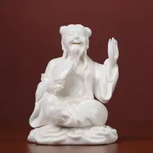 陶瓷製 八仙神像【白瓷・装飾用フィギュア】