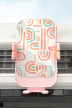 ジョージ 無線充電車載スマホホルダー【エアコン吹出口取り付け可能・女性向け・ナビ対応】