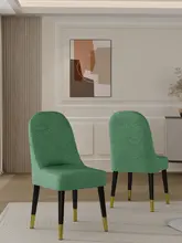 高弾力背もたれ一体型ダイニングチェアカバー【アーチデザイン・高級感・伸縮性あり】