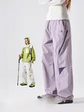 レディース 春用 撥水ソフトシェル アウトドアパンツ【登山・ハイキング・コントラストカラー】