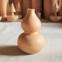 無垢材使用！栓材のビンテージ風花瓶【ダイニングテーブル用・小型・インテリア飾り】