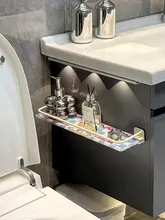 壁掛けトイレ上置きラック【穴あけ不要・多機能・トイレットペーパー＆アロマ収納】