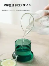 耐熱の高硼珪酸ガラス製 冷水ポット【家庭用・大容量・アイスドリンク・茶用】