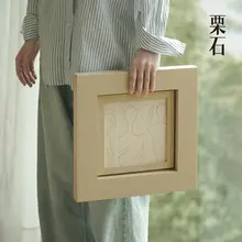 アンティーク調の木製フレーム壁掛けアート【リビング・オフィス用・装飾画】