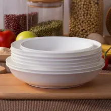 丸型スープ皿 深皿 食器 純白色 創造的 磁器 家庭用