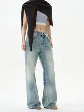デニムパンツ メンズ ペア ストリート アメカジ ヴィンテージ 色落ち加工 上品 カジュアル オールシーズン