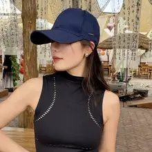 キャップ ユニセックス 無地 サイドメタルロゴ 大きめサイズ 小顔効果 ハードキャップ ストリート