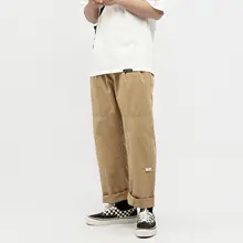 アウトドアカジュアルワイドレッグパンツ【コットン・水洗い加工・ストレートデザイン・ユニセックス】