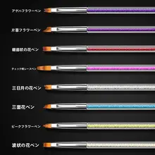 ネイルブラシ 20本セット ネイルアート ツール ペイントブラシ ジェルブラシ ライナーブラシ ドットブラシ フラワーブラシ 初心者向け