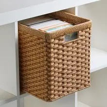 ラタン風 組み合わせ収納ボックス【クローゼット内・おもちゃ整理・デスク用】