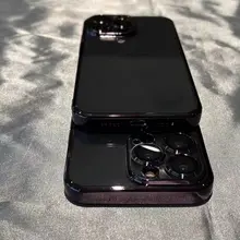 スマートフォンケース【電鍍仕上げ・男女兼用・黒・耐汚れ対応】