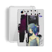 二次元キャラクターイラスト付きiPad Pro用三折保護ケース【2022年モデル適合・防衝撃デザイン・12.9インチ/11インチ対応】