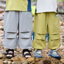 子供用夏用薄手アウトドアパンツ【通気性・フィット】