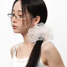 韓国風ドット柄ヘアゴム【透け感・夏にぴったり】