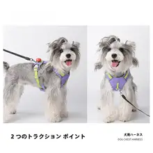 ペット用ハーネス【防水・大型犬対応・散歩用リード付き】