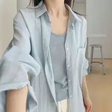 UVカットシャツ 女性 夏用 薄手 長袖 ポロ襟 テンセル