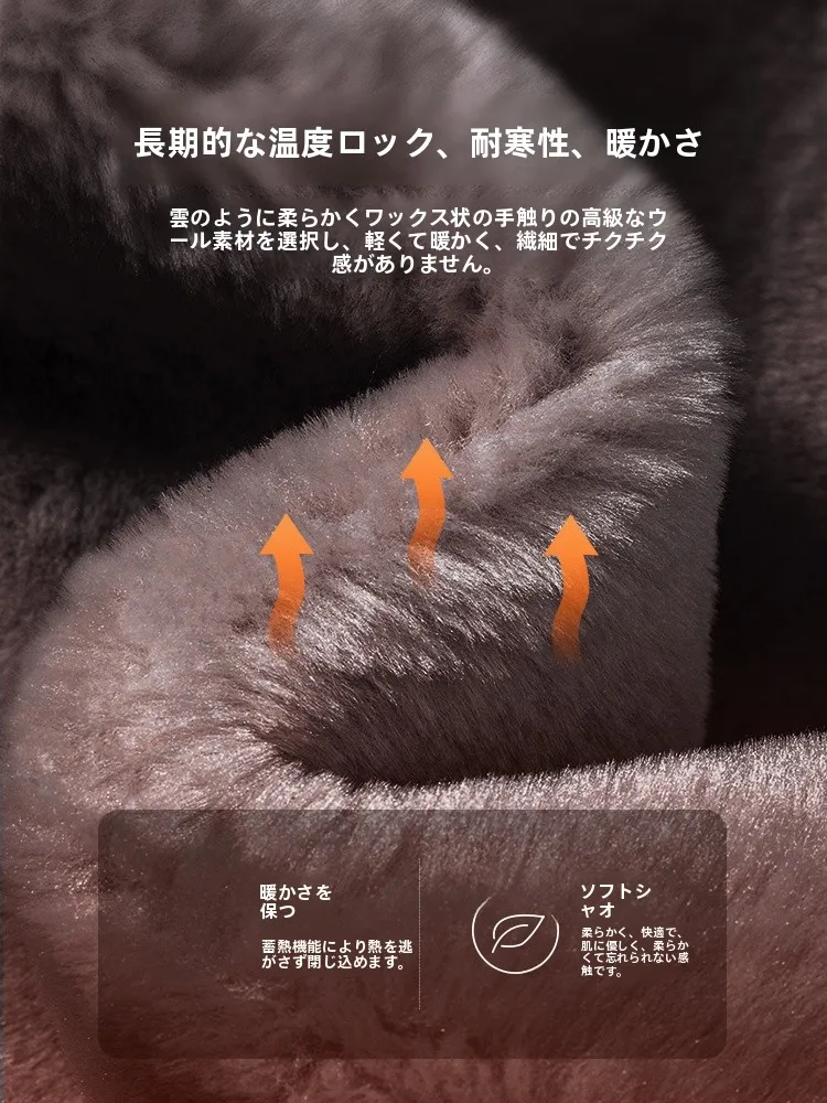 Camel冬用ウール厚底雪地靴：防撞・快適・保温のヴィンテージデザインが冬の足元を守る