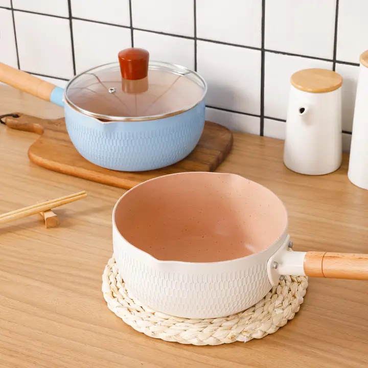 日本製 セラミックコーティングミルクパン【使いやすい・ガス＆IH対応・鍋・煮込み用】