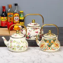エナメルコーティングのティーポット【1.5L・5L・耐熱性・多用途】
