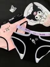 可愛らしいデザインの純綿三角パンツ【透かしデザイン・女性用】